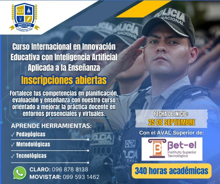 Curso Internacional en Innovación Educativa con Inteligencia Artificial Aplicada a la Enseñanza